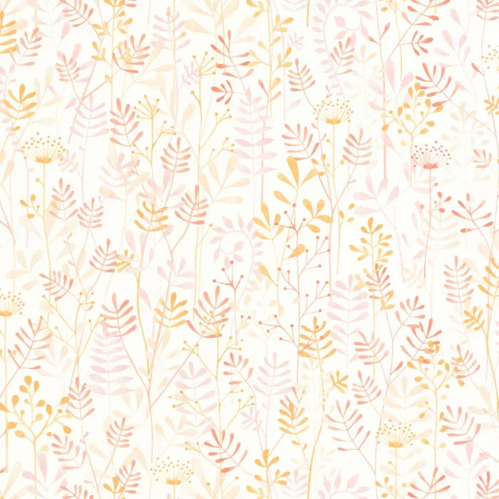 Papel pintado infantil - WILD GARDEN ROSA NUDE | Perfecta para la habitación de tus hijos | Il Mondo di Alex