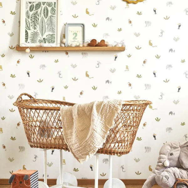 Papel pintado infantil - ANIMALS OF THE JUNGLE