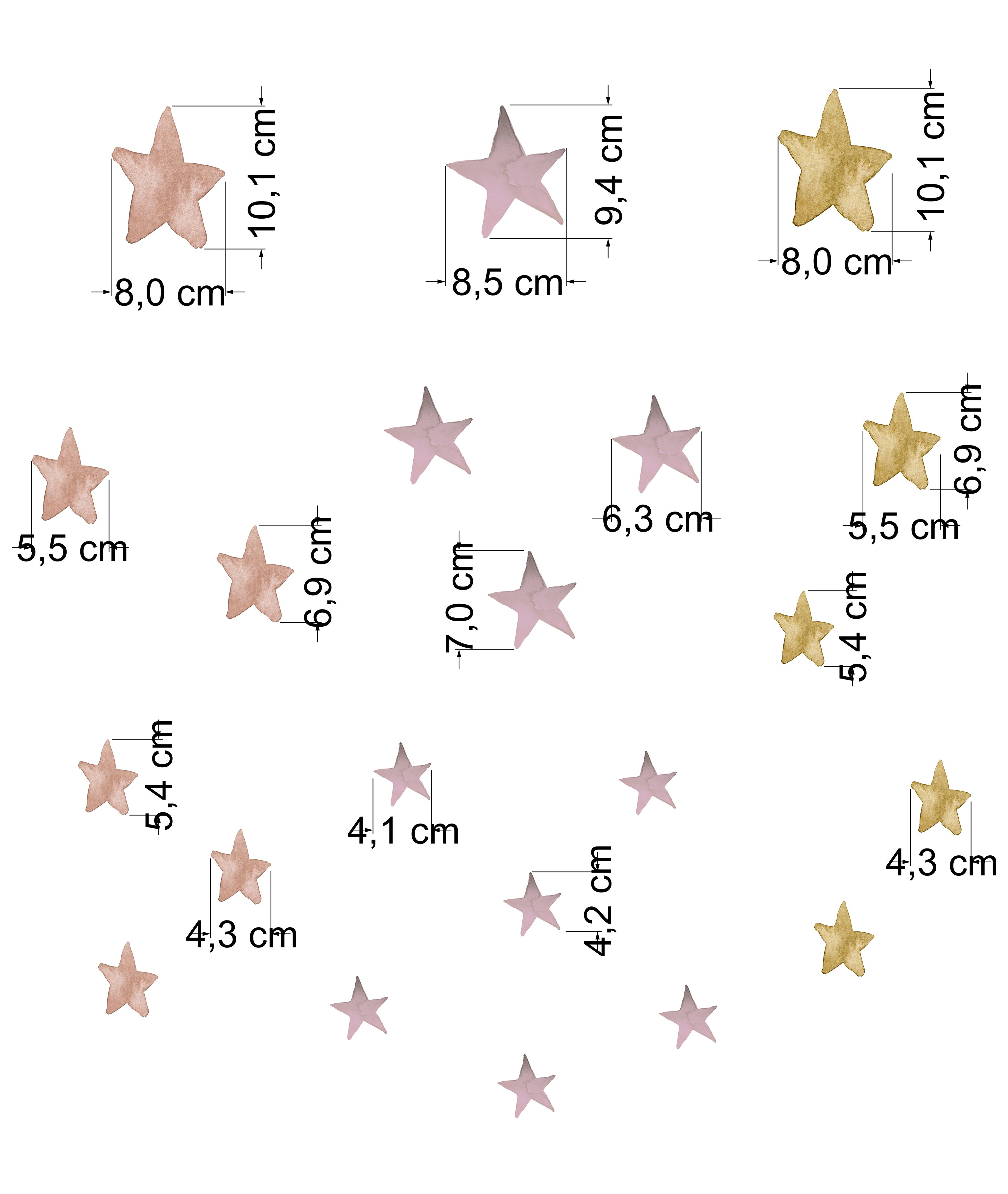 ESTRELLAS GLOBOS Pack vinilo
