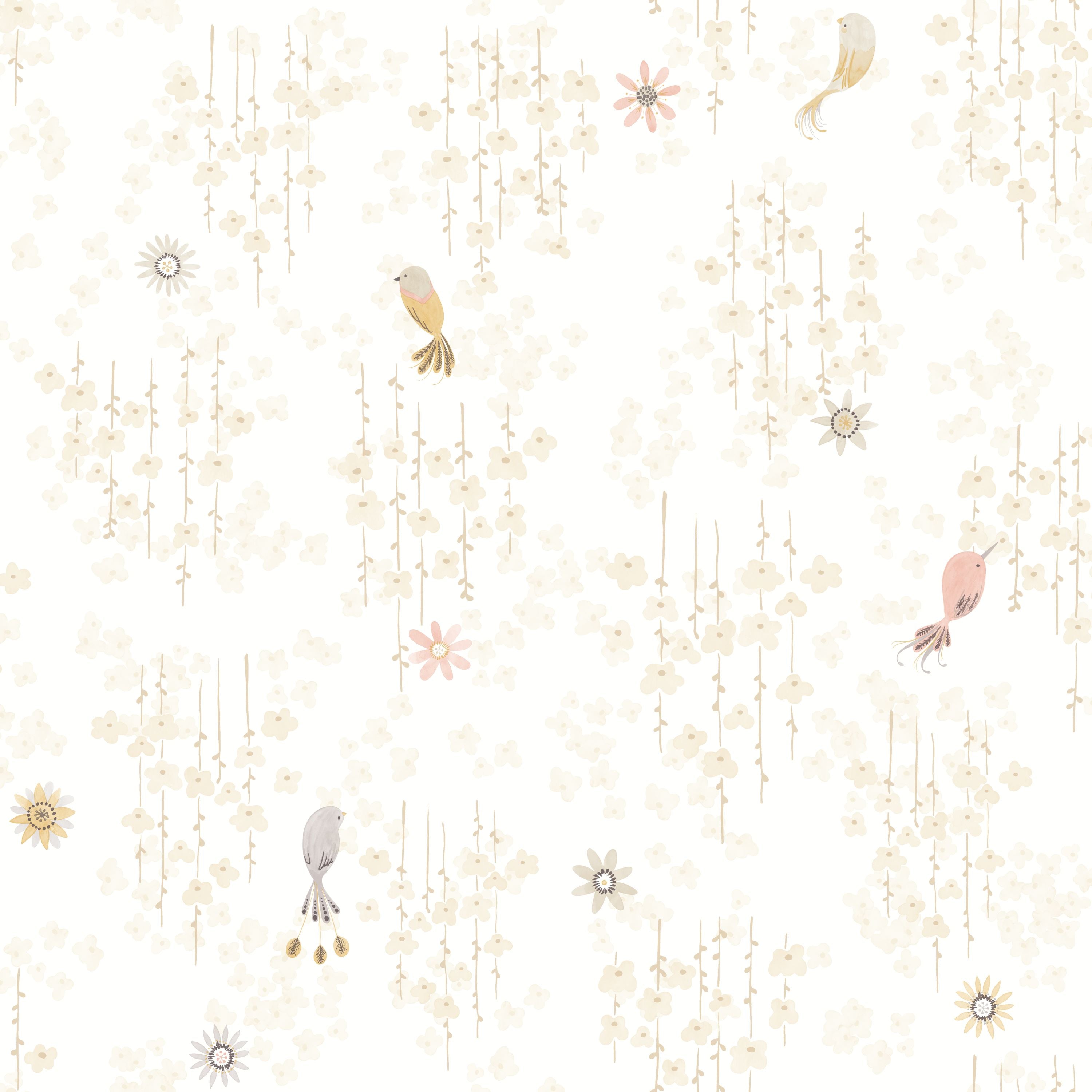 Papel pintado infantil - TROPICAL BIRDS