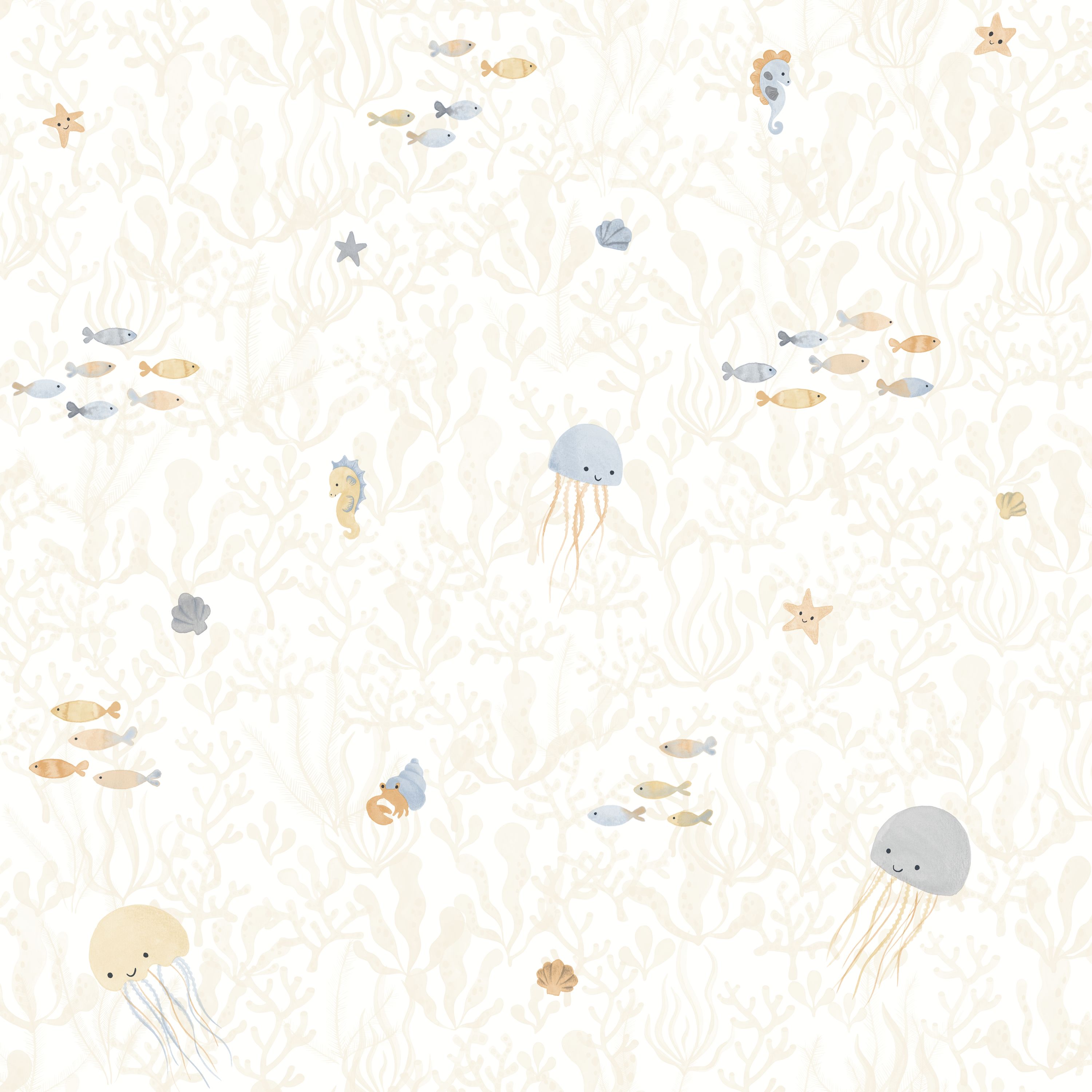Papel pintado infantil - ANIMALS OF THE SEA