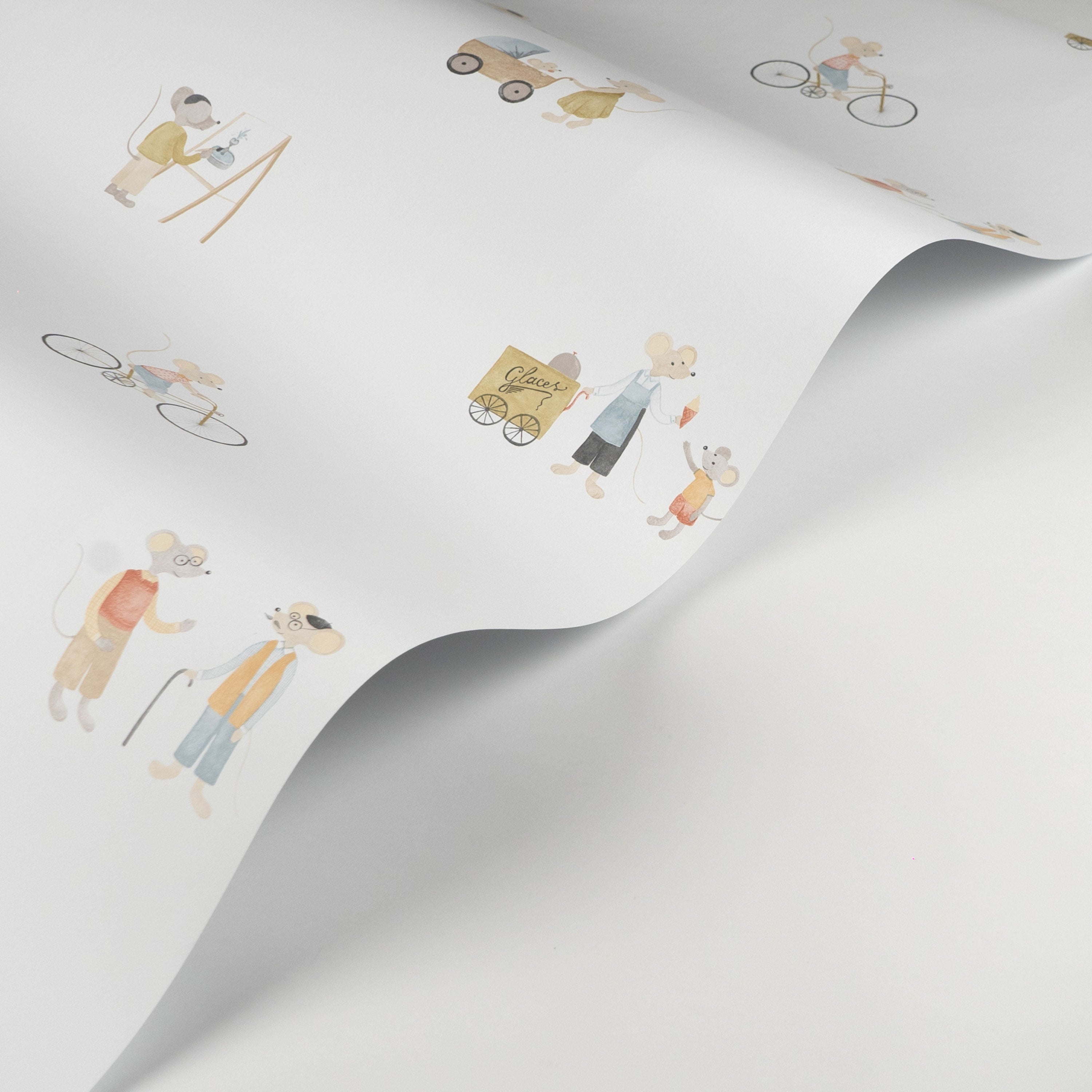 Papel pintado infantil - VILLAGE MICE
