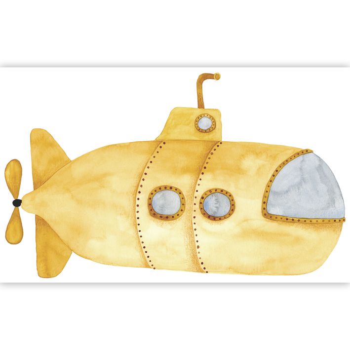 STICKER PRE-ENCOLADO - SUBMARINO | Perfecta para la habitación de tus hijos | Il Mondo di Alex