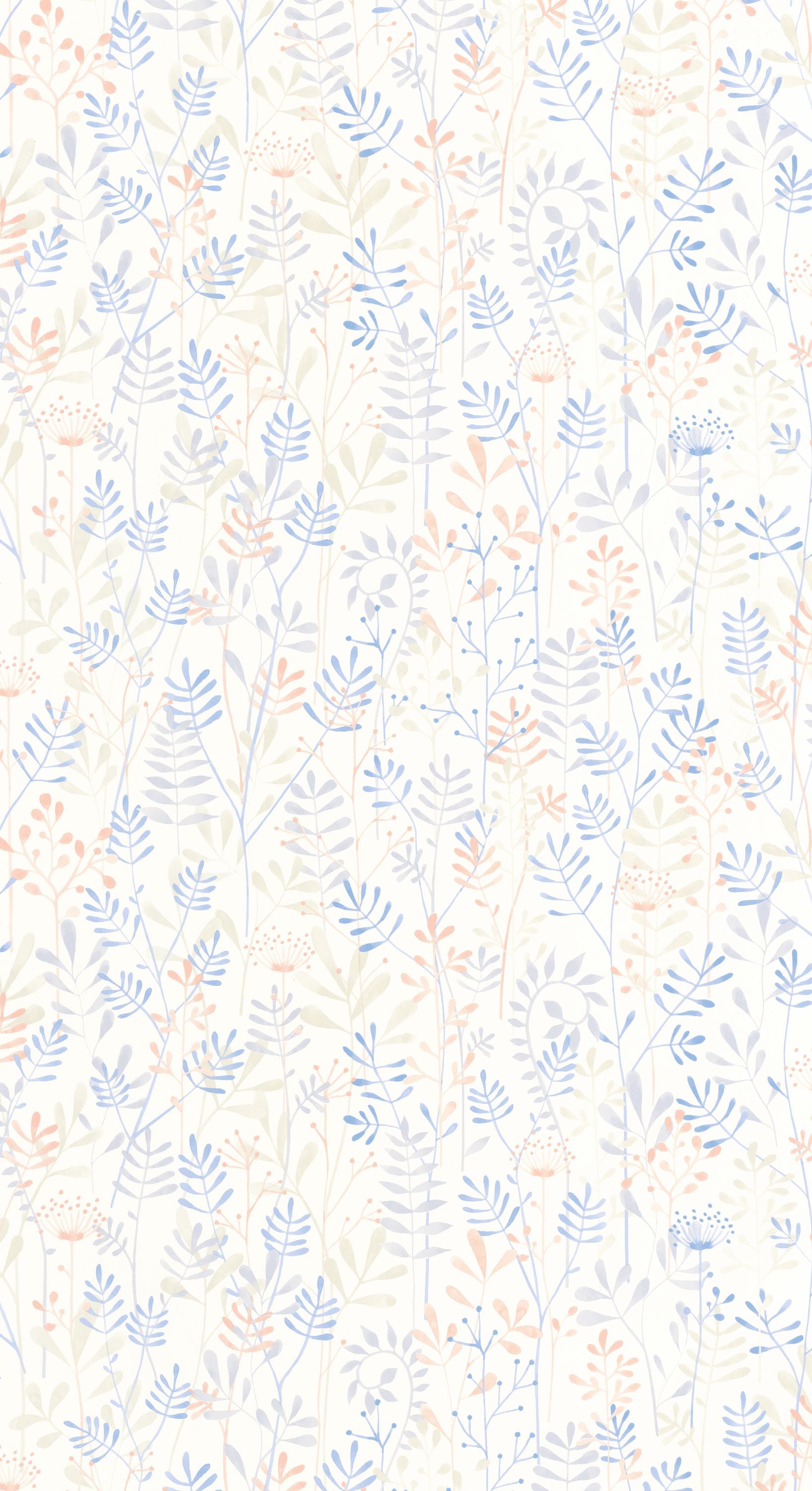 Papel pintado infantil - WILD GARDEN AZUL | Perfecta para la habitación de tus hijos | Il Mondo di Alex