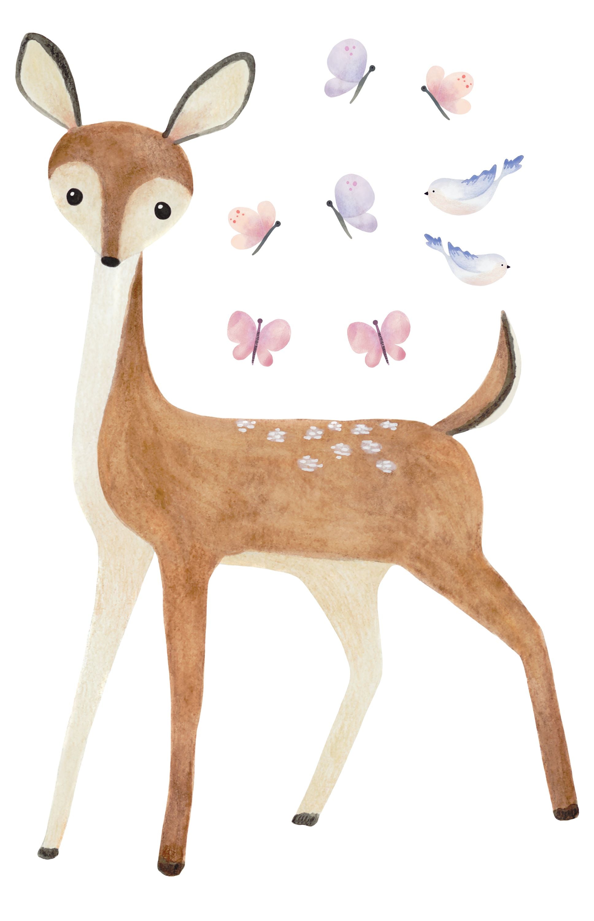 STICKER PRE-ENCOLADO - CIERVO | Perfecta para la habitación de tus hijos | Il Mondo di Alex