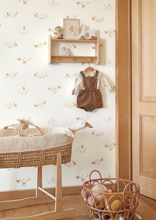 Papel pintado infantil - ANIMALES DE GRANJA