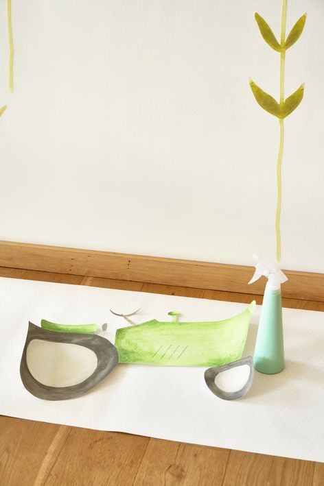 STICKER PRE-ENCOLADO - TRACTOR VERDE | Perfecta para la habitación de tus hijos | Il Mondo di Alex
