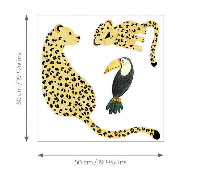 STICKER PRE-ENCOLADO - WILD LIFE SPRAY UP JAUNE | Perfecta para la habitación de tus hijos | Il Mondo di Alex