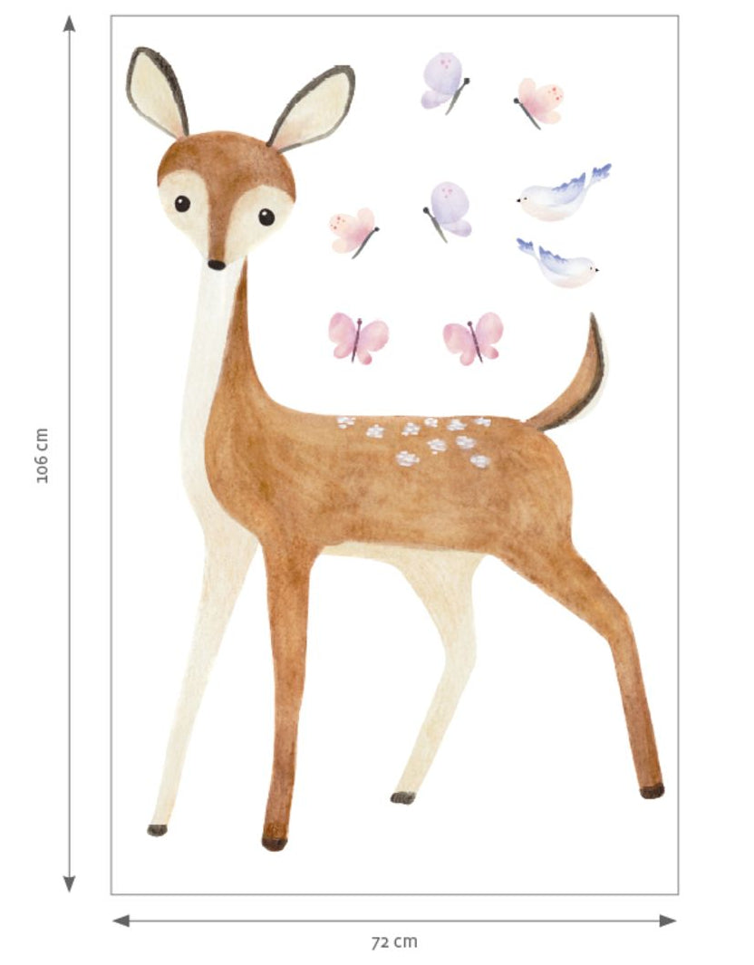 STICKER PRE-ENCOLADO - CIERVO | Perfecta para la habitación de tus hijos | Il Mondo di Alex