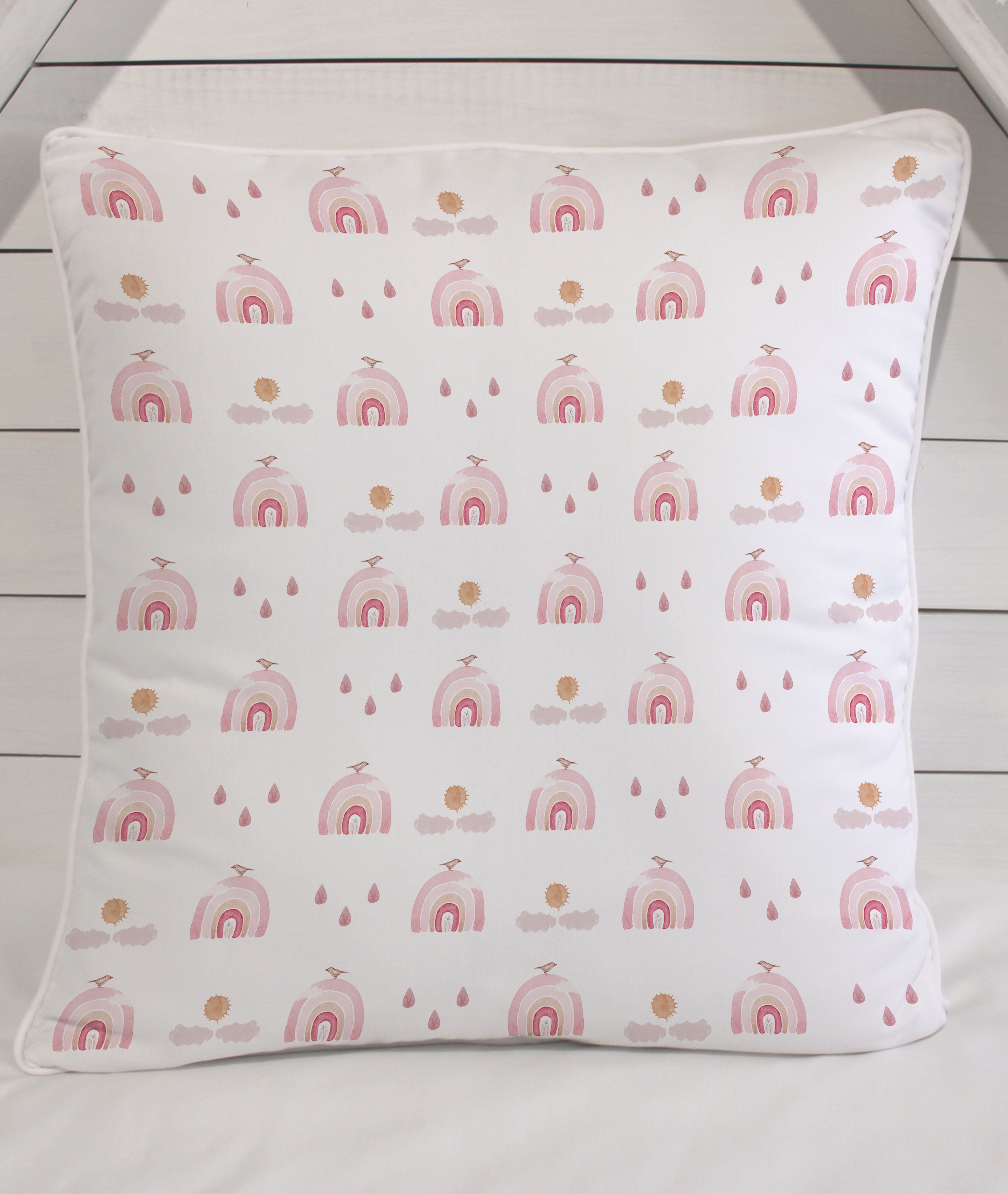 Cojín infantil ARCOÍRIS ROSA