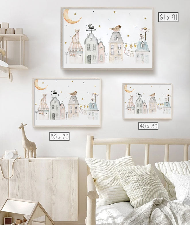 Cuadro infantil FANTASY STREET IV