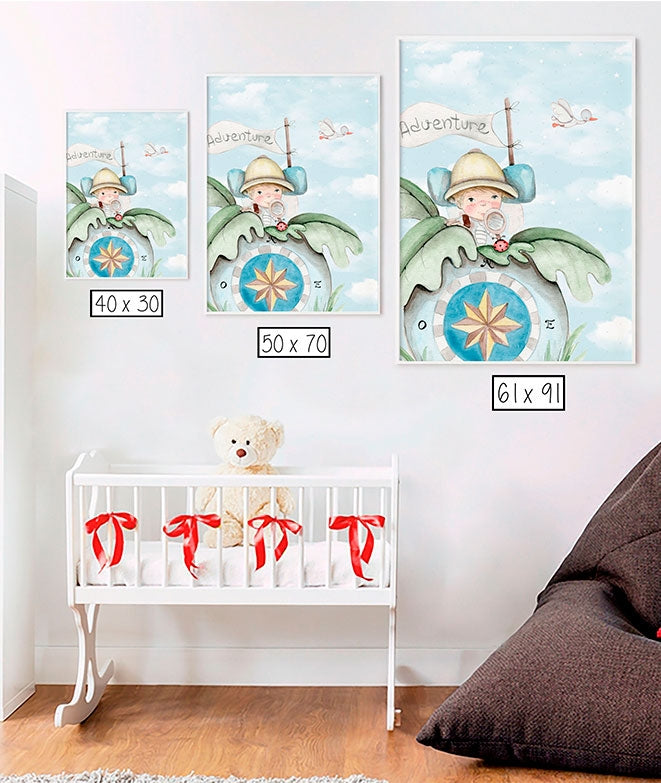 Cuadro infantil EXPLORADOR