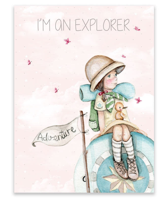 Cuadro infantil EXPLORADORA