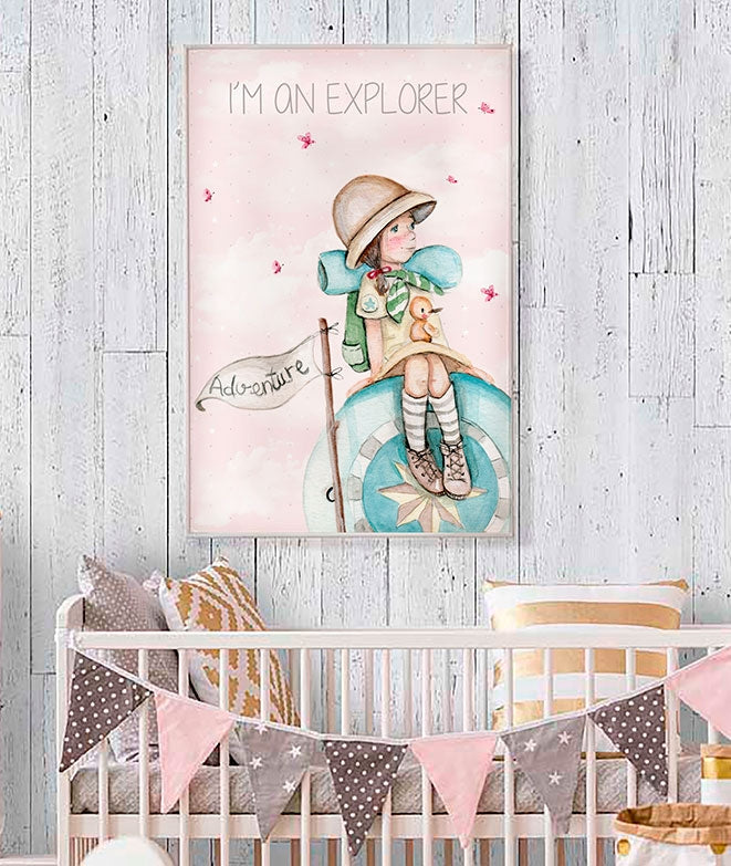 Cuadro infantil EXPLORADORA
