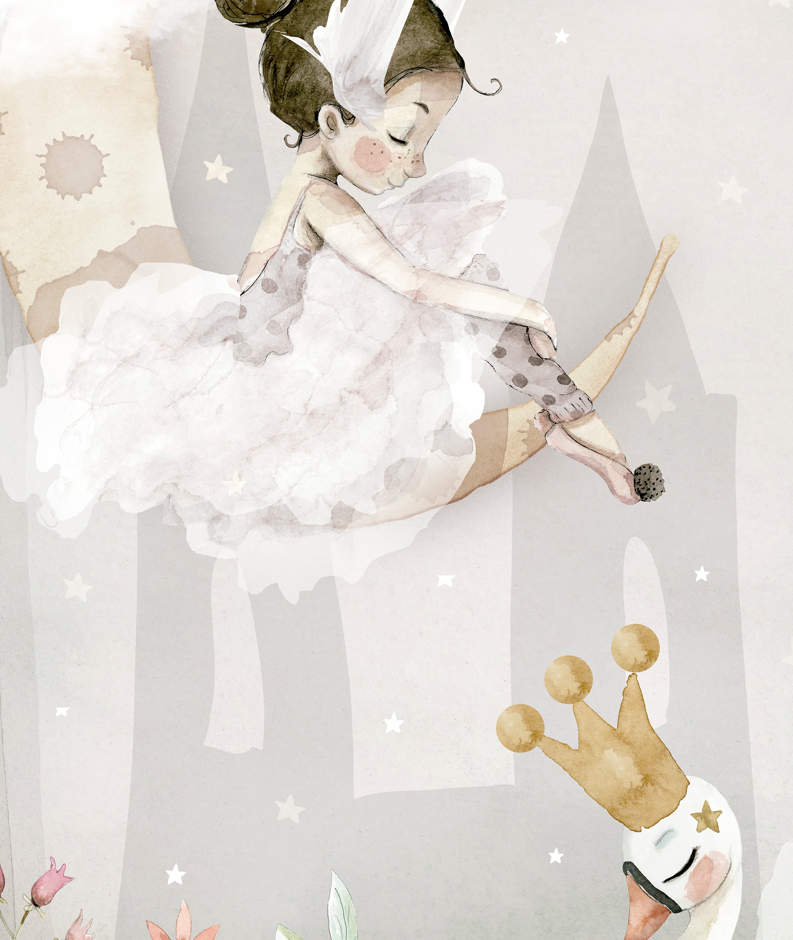 BAILARINA SOBRE LUNA I Arco adhesivo infantil