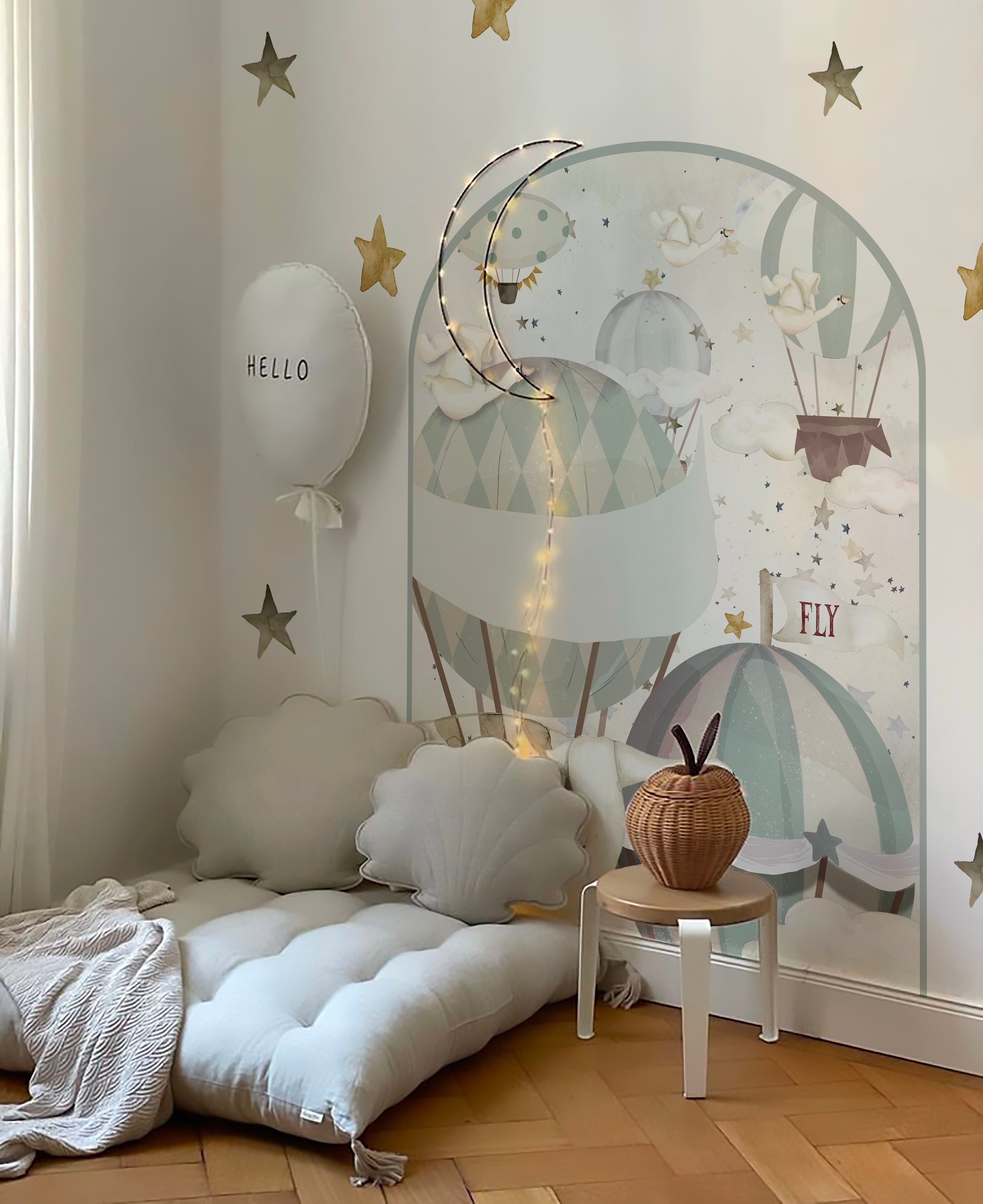 GLOBOS III Arco adhesivo infantil