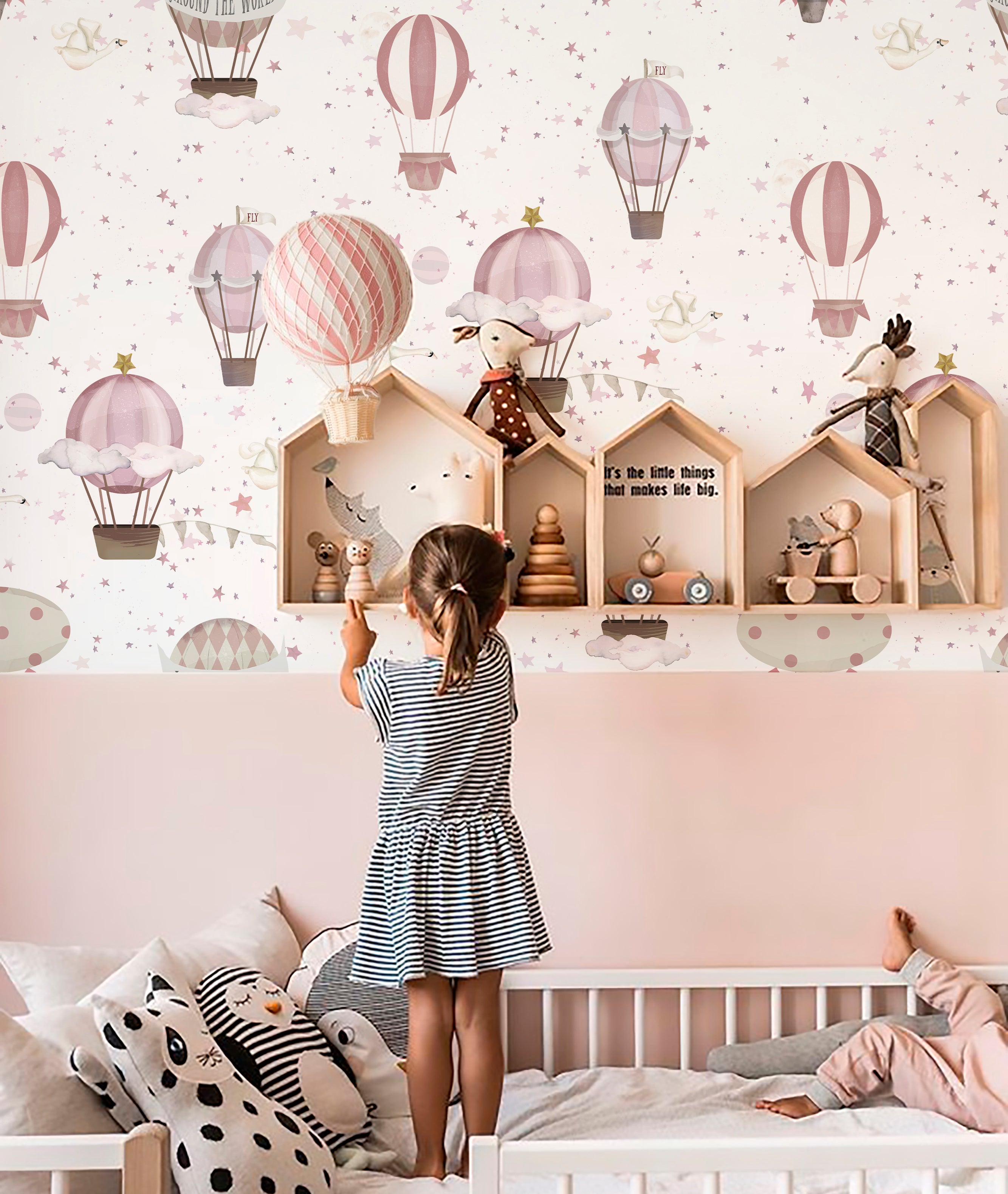 GLOBOS AROUND THE WORLD IV Papel pintado infantil