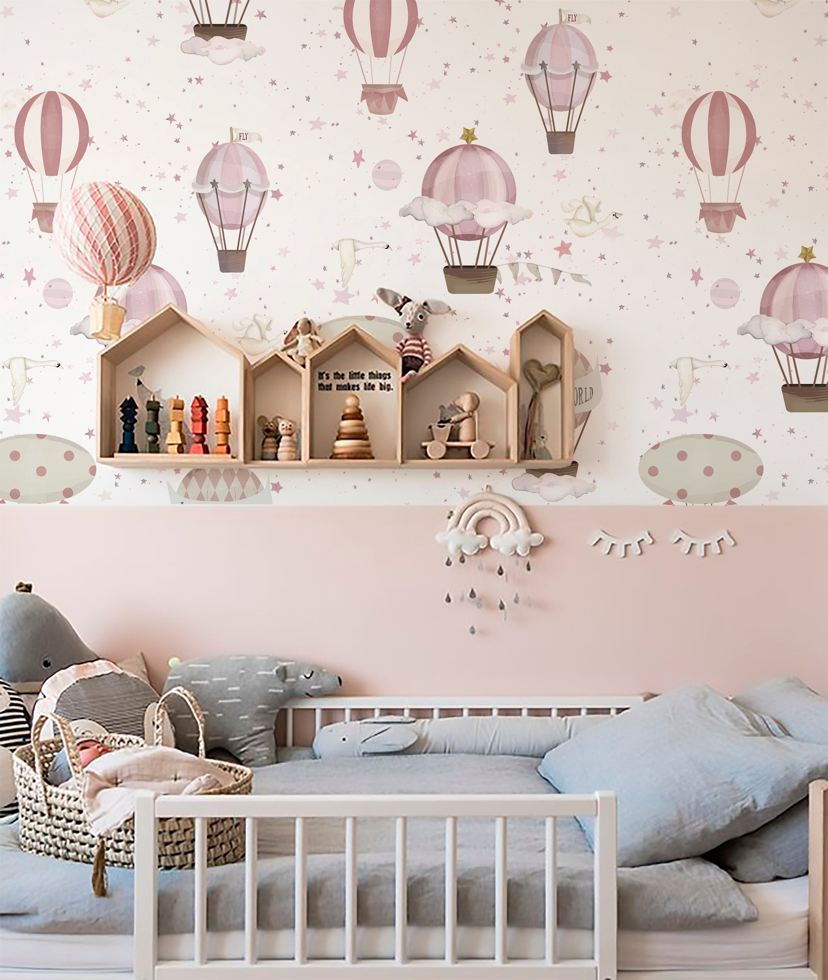 GLOBOS AROUND THE WORLD IV Papel pintado infantil