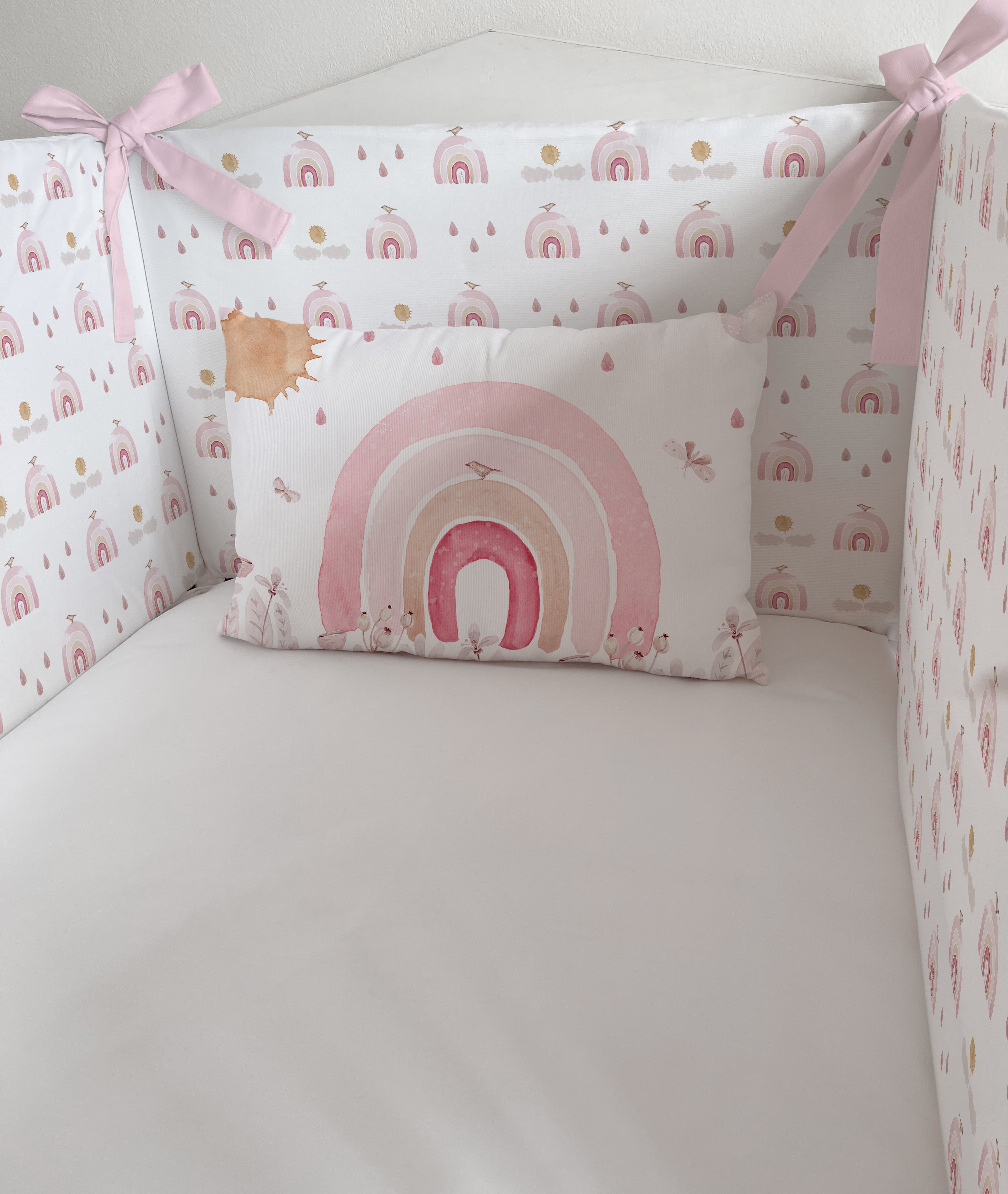 Multiarcoiris rosa Protector de Cuna
