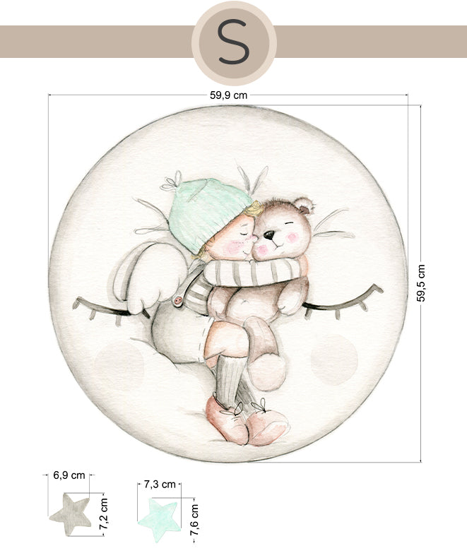 DREAMS LUNA MINT Vinilo infantil