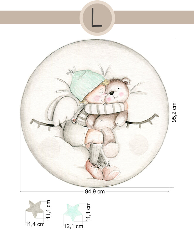DREAMS LUNA MINT Vinilo infantil