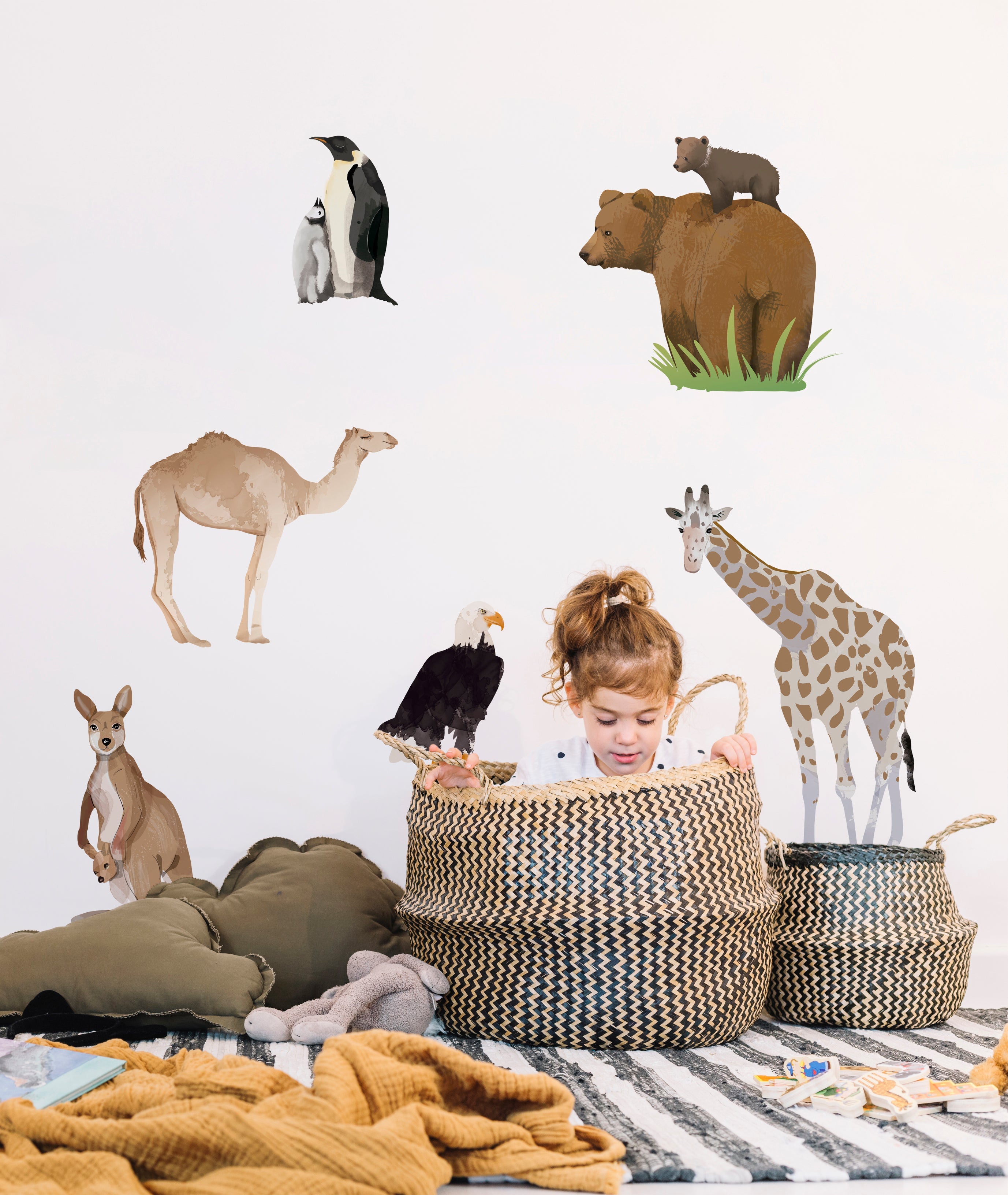 ANIMALES MAPA MUNDI Pack vinilo