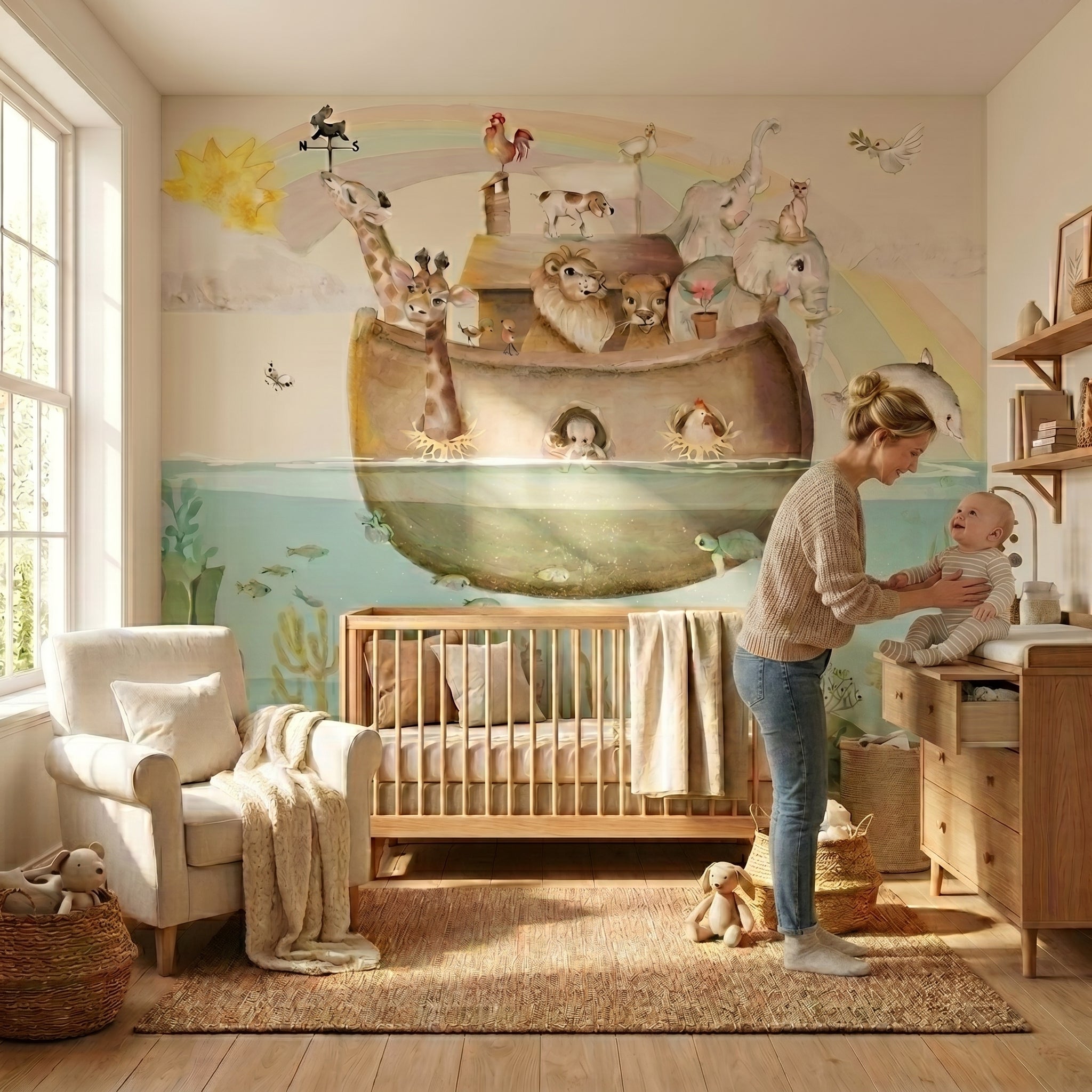 ARCA DE NOÉ Mural de papel pintado