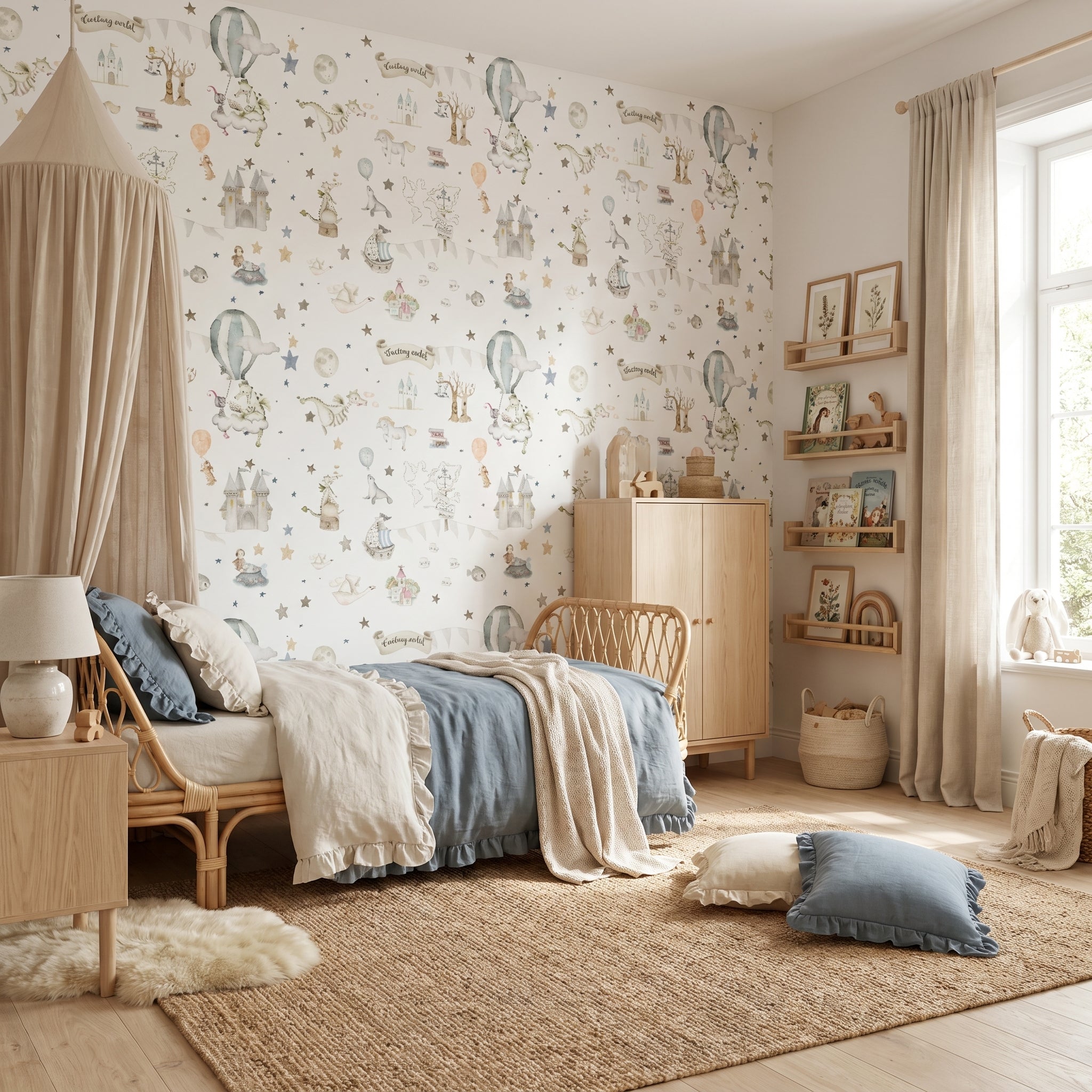 FANTASY WORLD Carta da parati per bambini