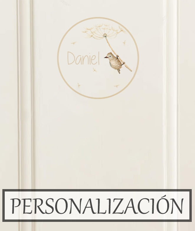 PAJARITO Placa para puerta de vinilo - Il Mondo di Alex