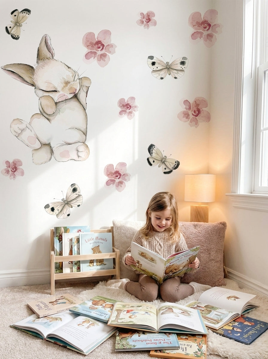 WHITE RABBIT Kids wall sticker