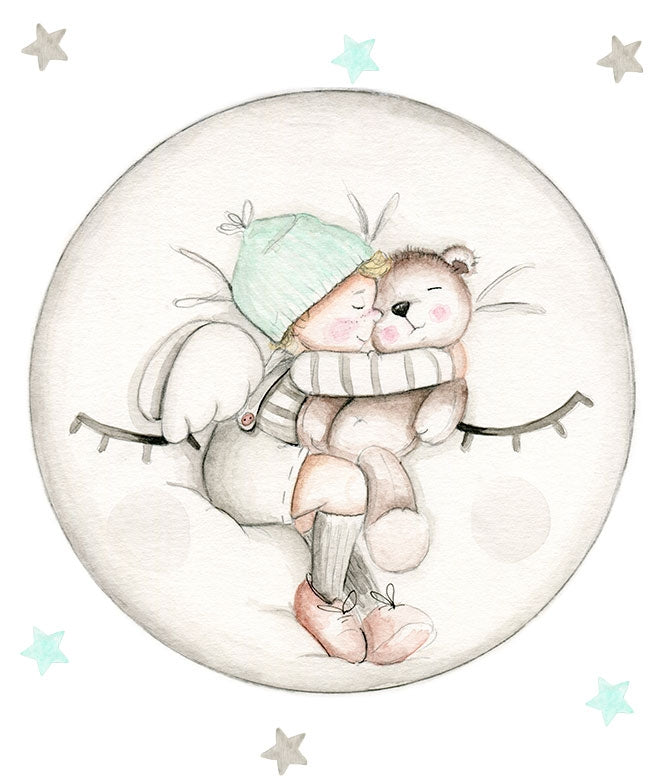 DREAMS LUNA MINT Vinilo infantil