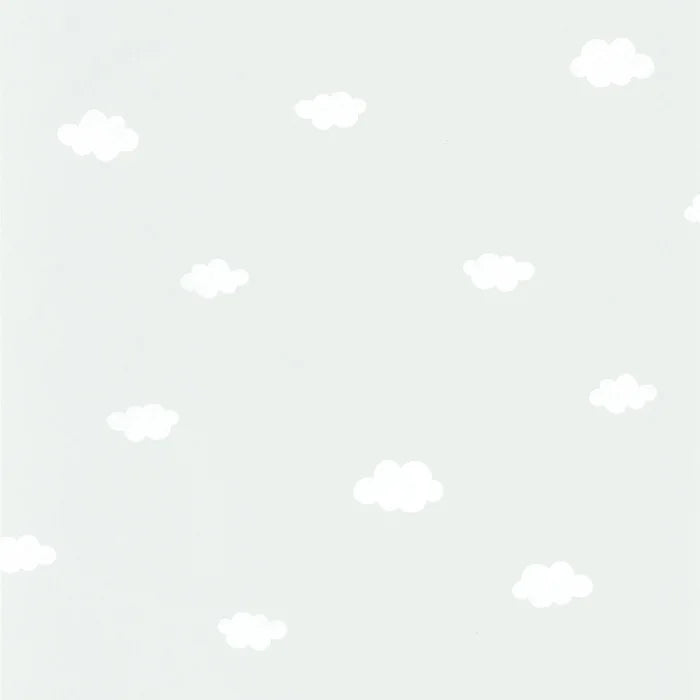 Papel pintado infantil - Nubes mint | Perfecta para la habitación de tus hijos | Il Mondo di Alex