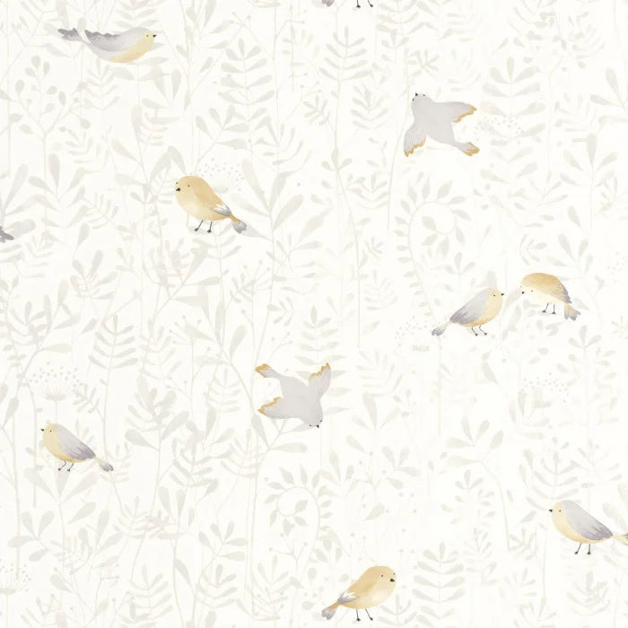 Papel pintado infantil -  PÁJAROS VOLANDO NATURAL | Perfecta para la habitación de tus hijos | Il Mondo di Alex