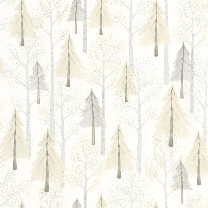 Papel pintado infantil -  PASEO POR EL BOSQUE NATURAL | Perfecta para la habitación de tus hijos | Il Mondo di Alex