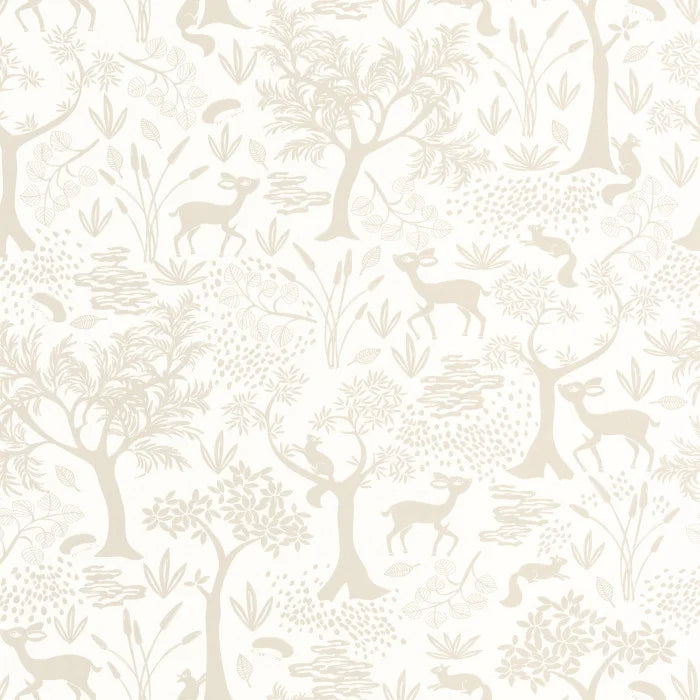 Papel pintado infantil -  BOSQUE POETICO NATUREL | Perfecta para la habitación de tus hijos | Il Mondo di Alex