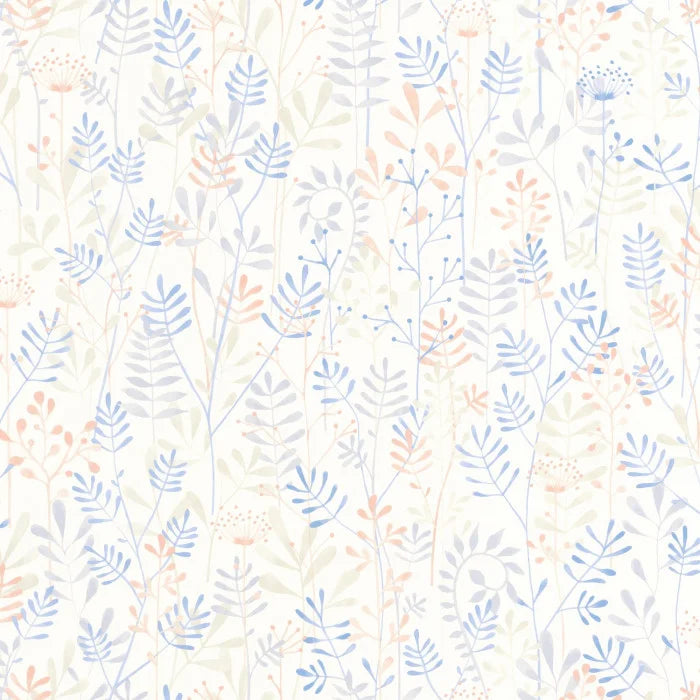 Papel pintado infantil -  WILD GARDEN AZUL | Perfecta para la habitación de tus hijos | Il Mondo di Alex