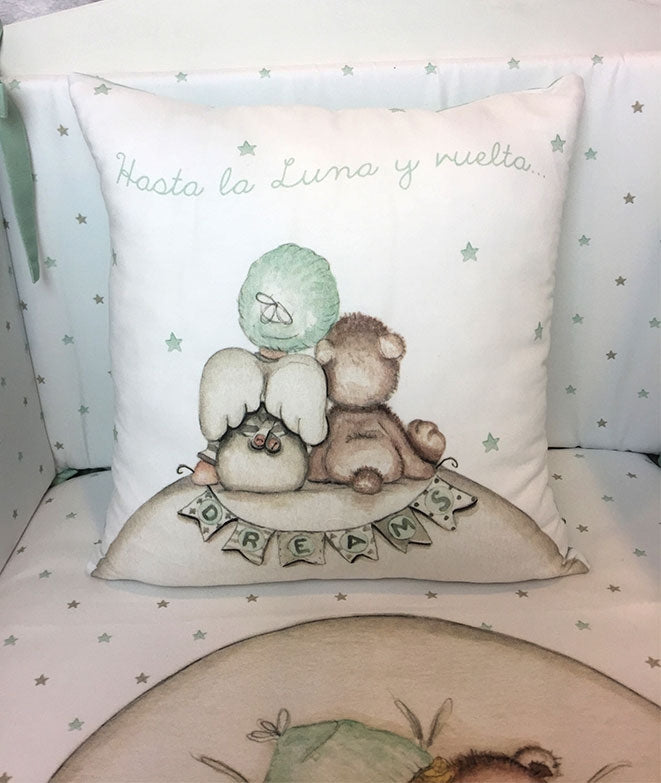 Personalized children's cushion SWEET DREAMS BEAR