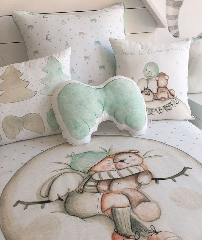 Personalized children's cushion SWEET DREAMS BEAR