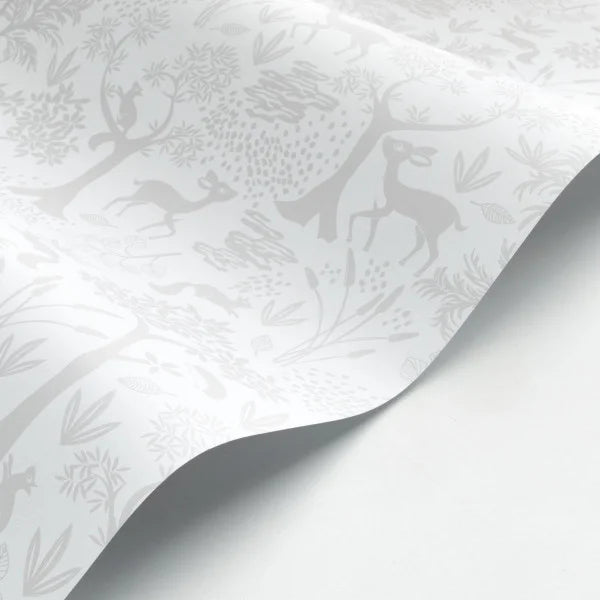 Papel pintado infantil -  BOSQUE POETICO GRIS | Perfecta para la habitación de tus hijos | Il Mondo di Alex