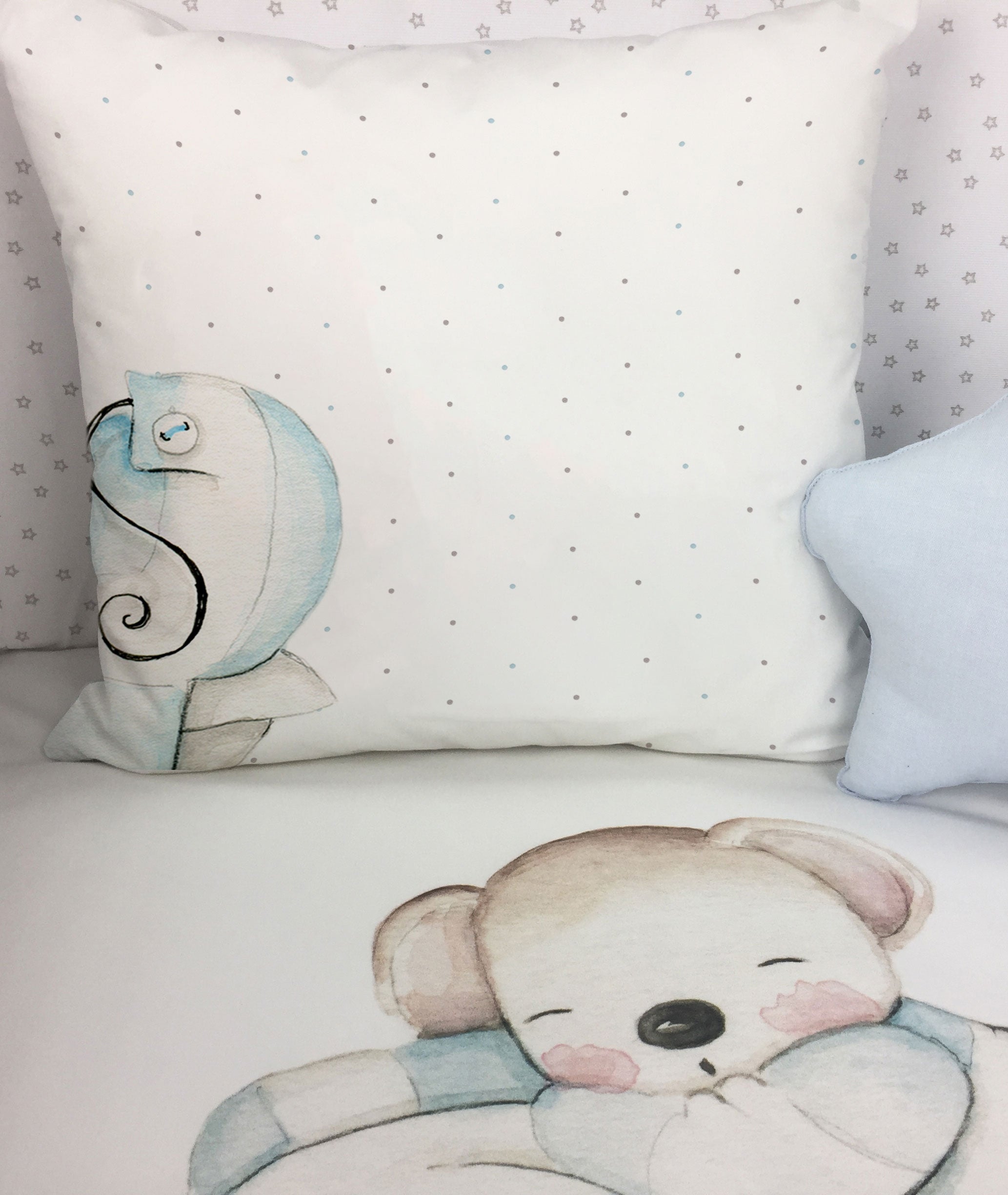 Cojín infantil personalizado RATÓN SOBRE ALMOHADA III