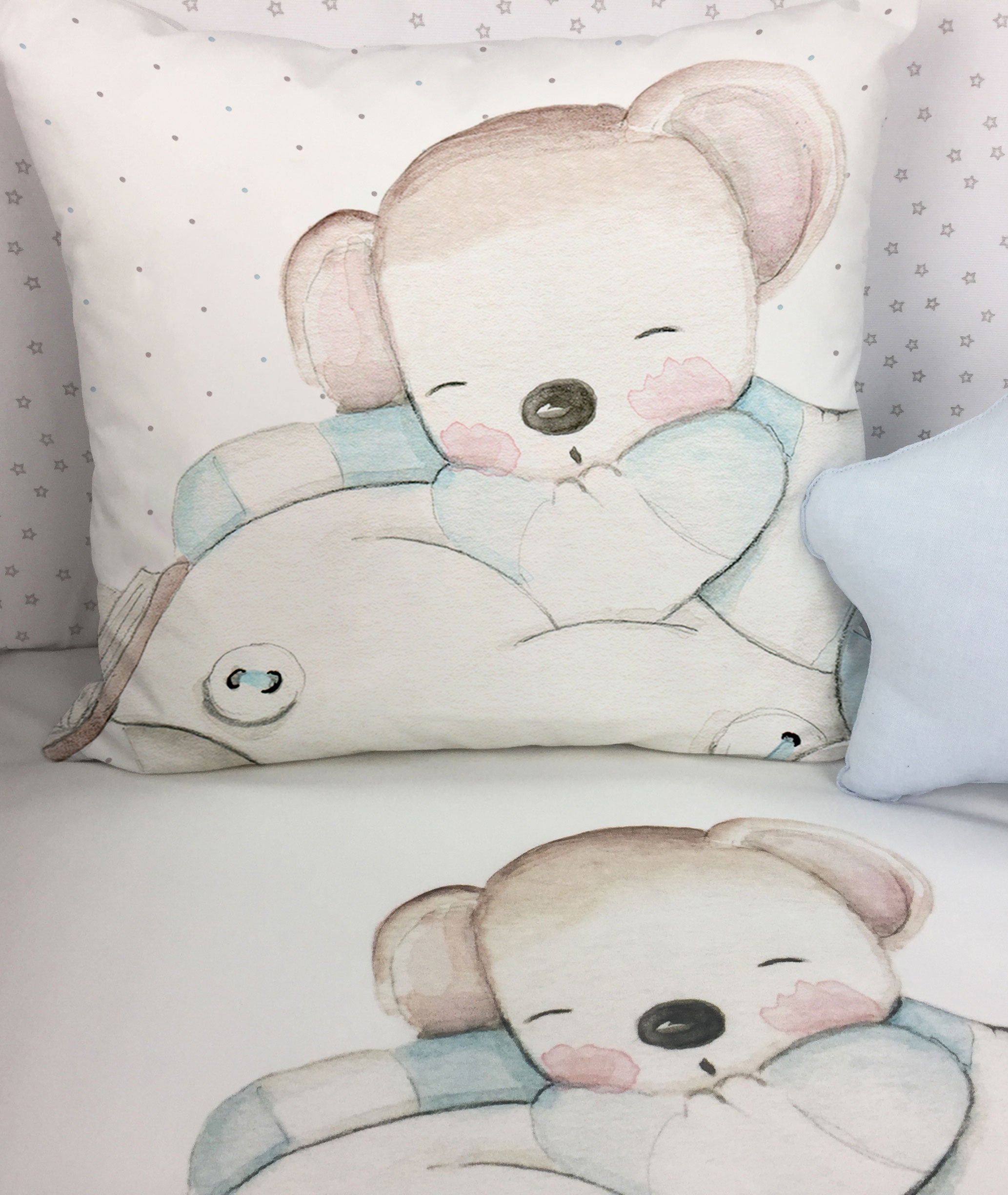 Cojín infantil personalizado RATÓN SOBRE ALMOHADA III