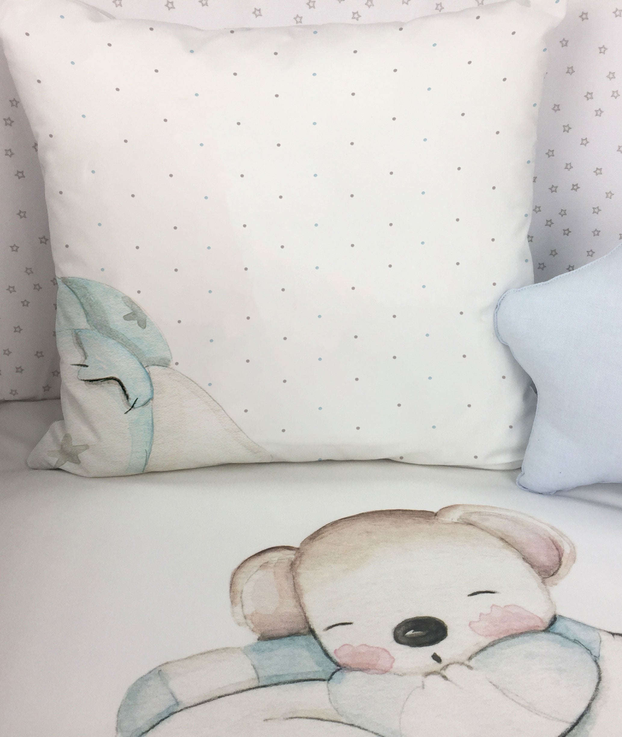 Cojín infantil personalizado RATÓN SOBRE ALMOHADA I