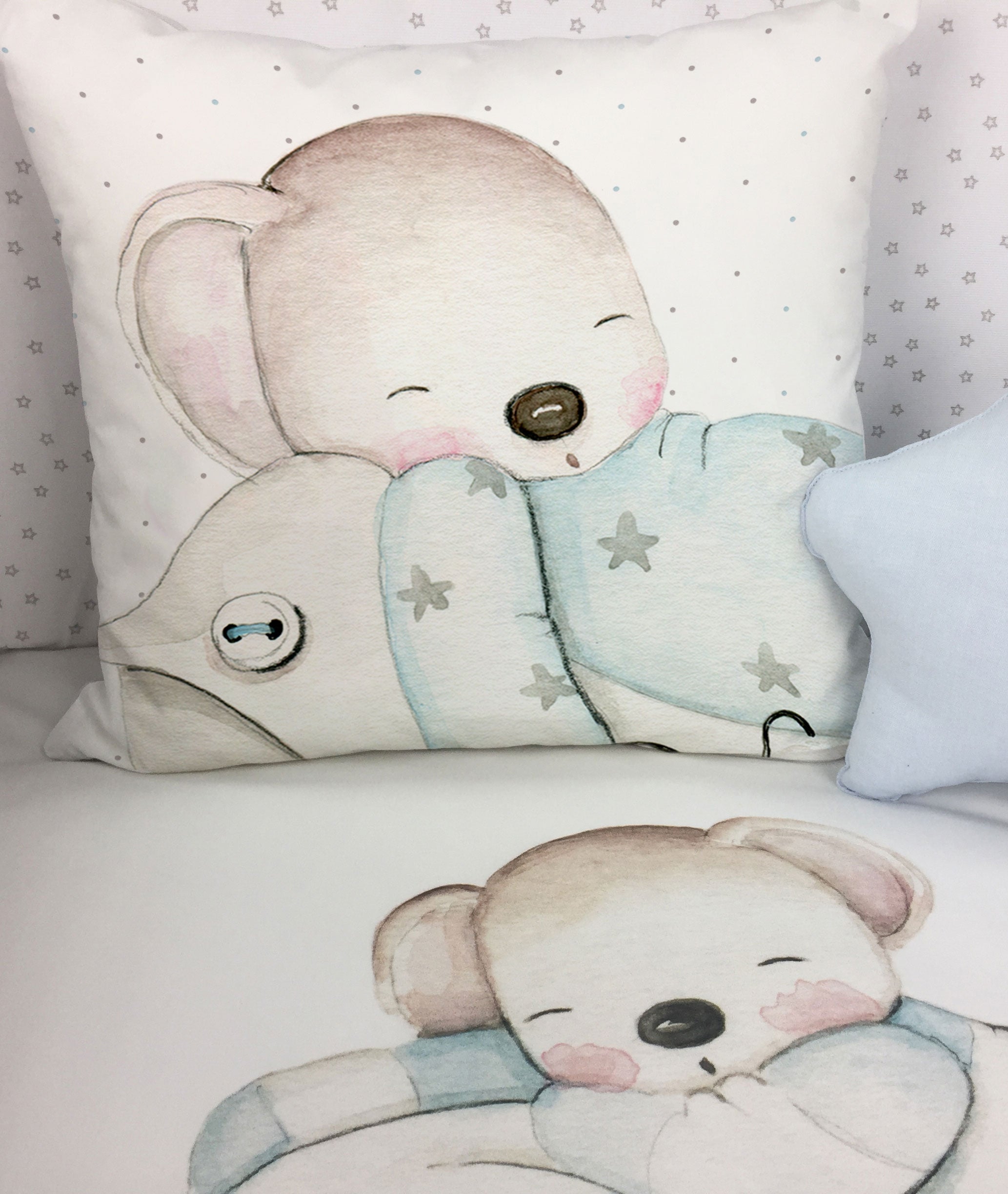 Cojín infantil personalizado RATÓN SOBRE ALMOHADA I