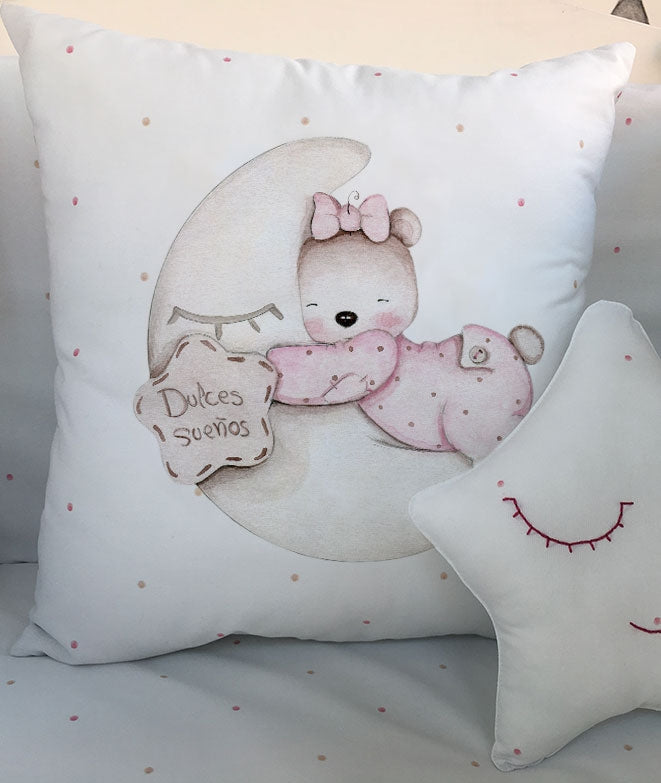 Cojín infantil personalizado OSITA DULCES SUEÑOS