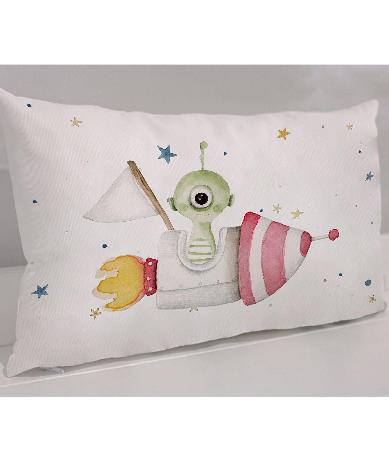 Cojín infantil personalizado EXTRATERRESTRE COHETE