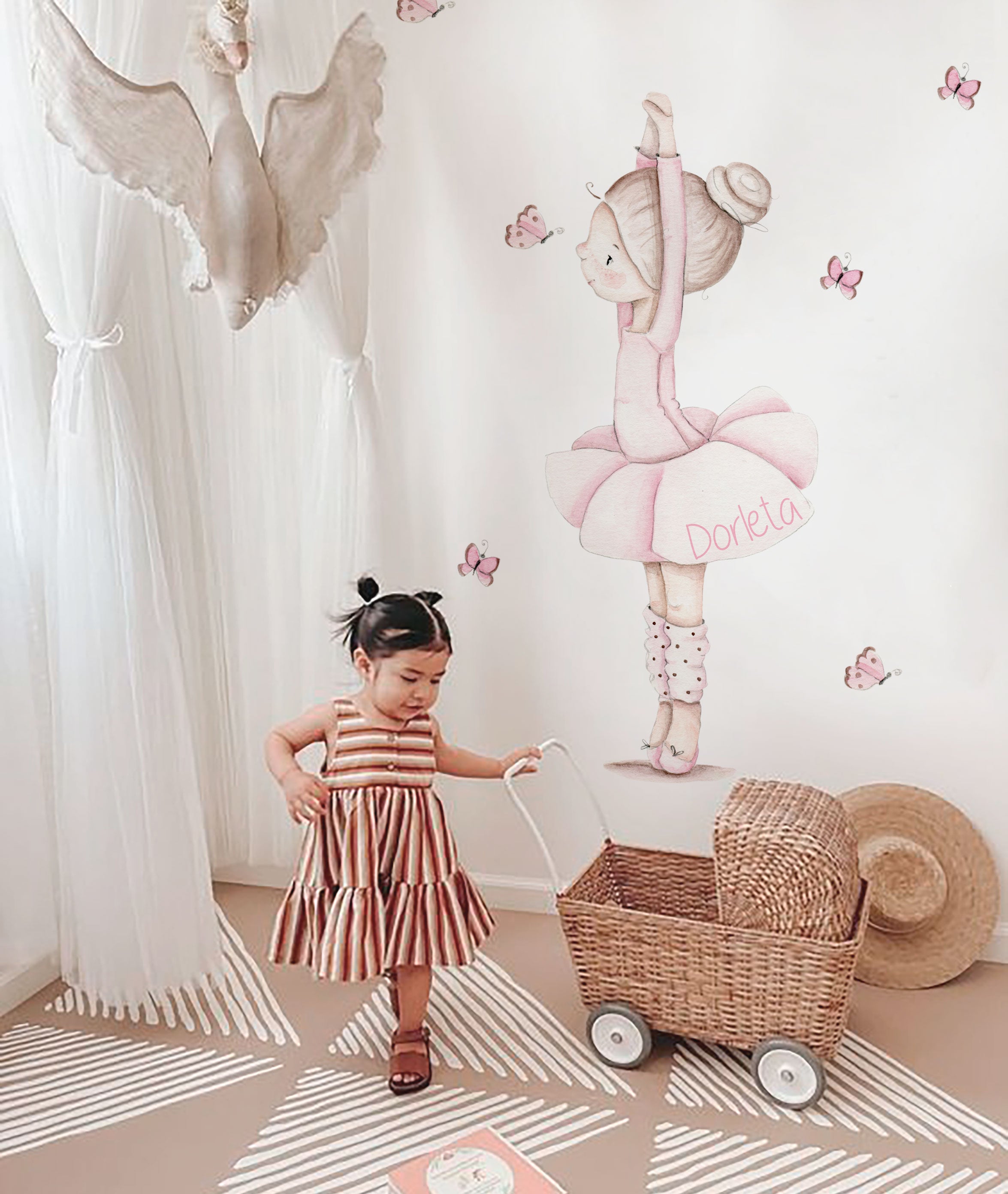 BAILARINA DANCE I Vinilo infantil personalizable - Il Mondo di Alex