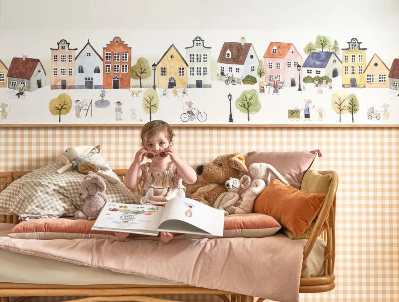 Papel pintado infantil - CUADRO VICHY