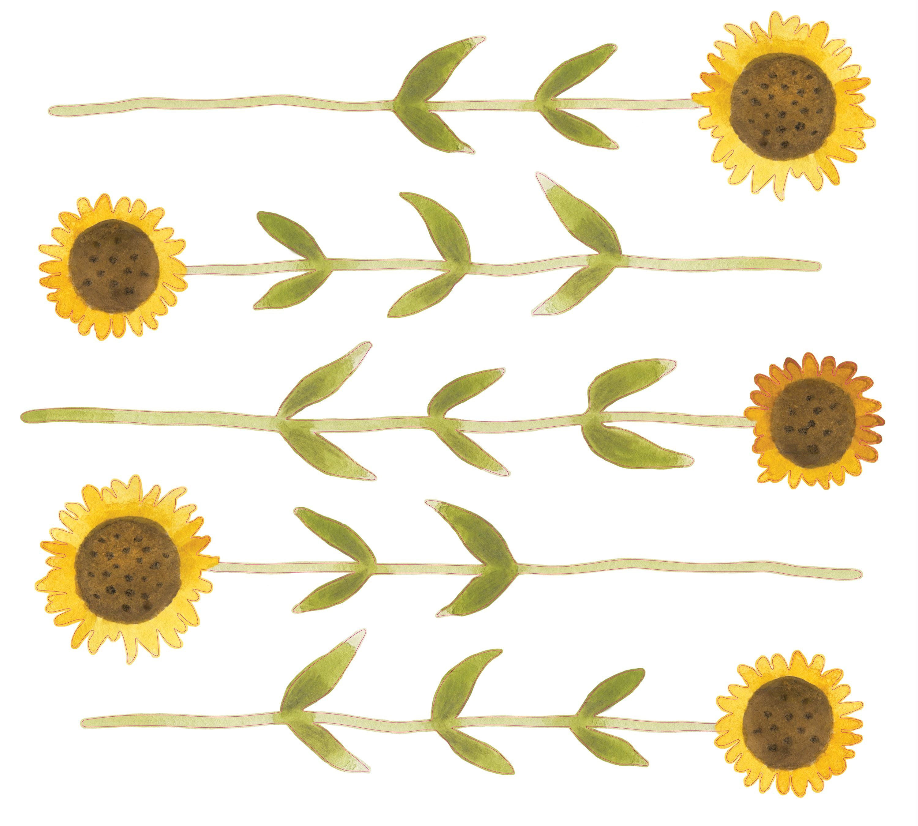 STICKER PRE-ENCOLADO - SUNFLOWER | Perfecta para la habitación de tus hijos | Il Mondo di Alex