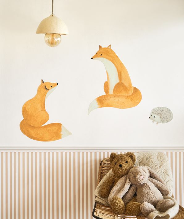 STICKER PRE-ENCOLADO - ZORROS | Perfecta para la habitación de tus hijos | Il Mondo di Alex