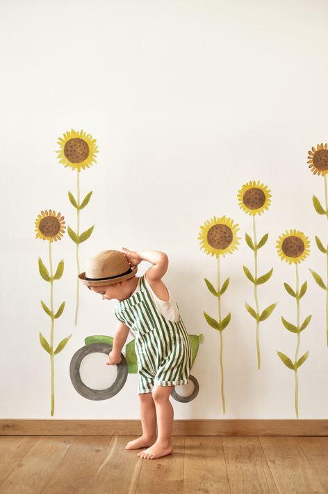 STICKER PRE-ENCOLADO - TRACTOR VERDE | Perfecta para la habitación de tus hijos | Il Mondo di Alex